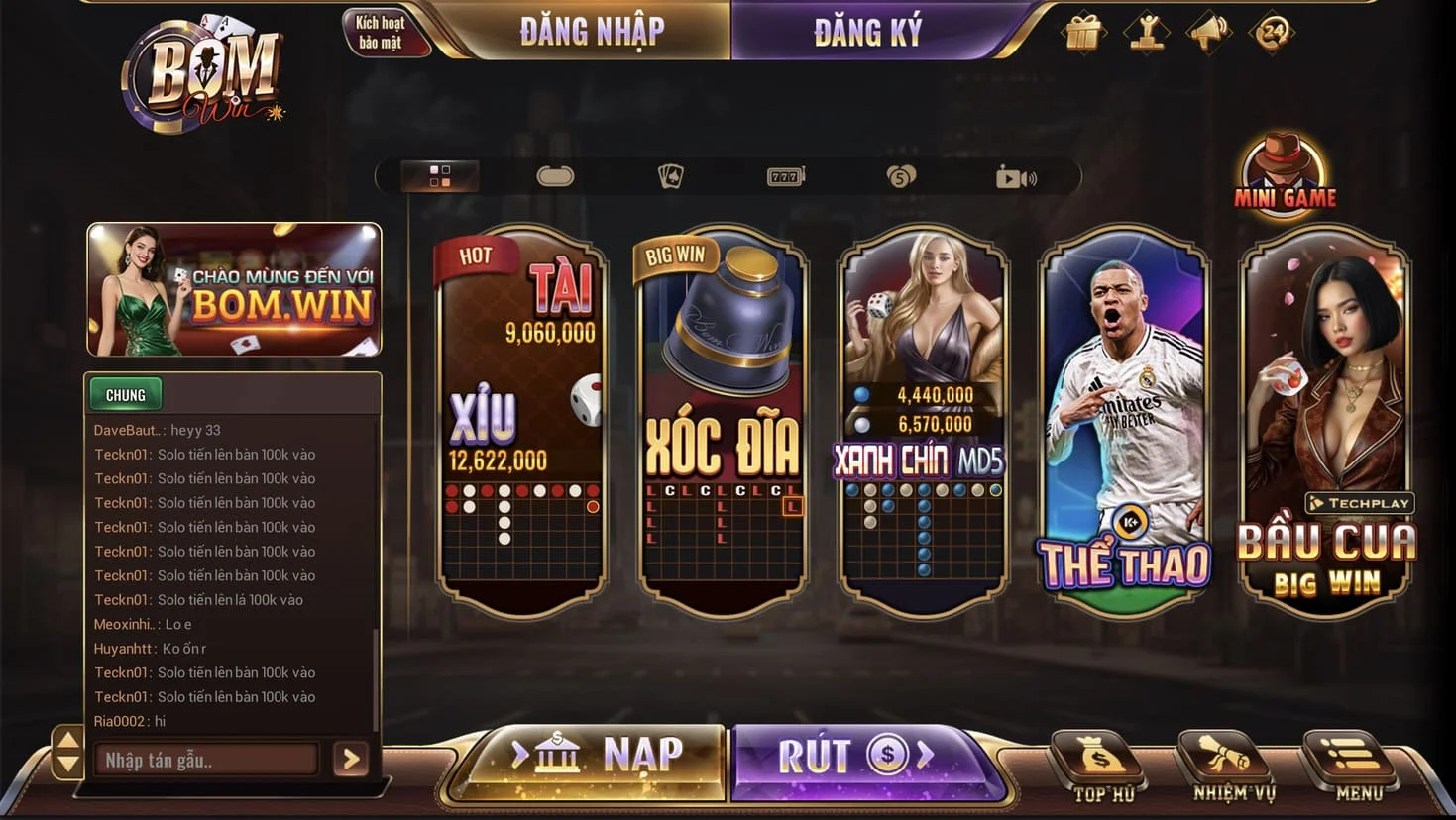 Bomwin – trải nghiệm cá cược và casino trực tuyến uy tín cho người chơi Việt Nam